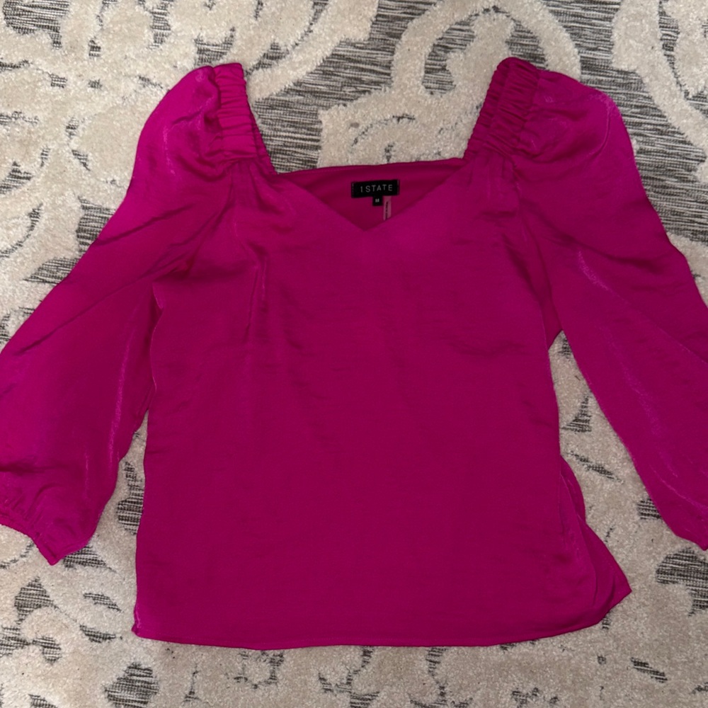 1. State Women's Bright Pink Blouse